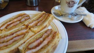 カツサンド美味しい！