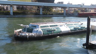 日の出桟橋まで水上の旅