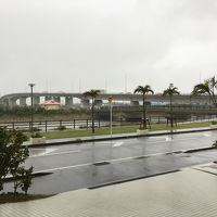 雨模様の玄関付近