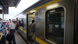 だんだん列車の本数が減ってくる