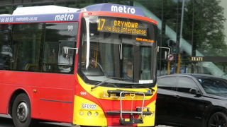 クライストチャーチではメトロ(Metro)表示がありますが、バスです