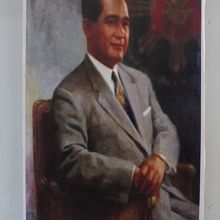第４代大統領カルロス・Ｐ・ガルシアの肖像画