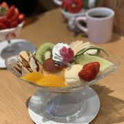 フルーツパフェの人気店です。