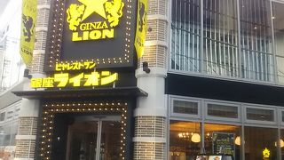 京急川崎の駅前にある銀座で有名なビアホールのライオン