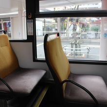 シートはヨーロッパ風