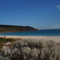 ホテル前の海岸