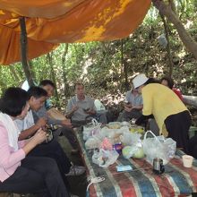 力里山登山(屏東県春日郷)  食事風景