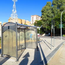 アグリジェント駅前のバス停