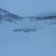 冬のニセコ大湯沼