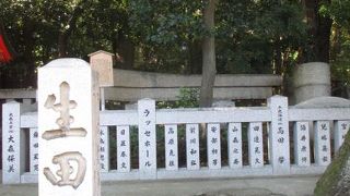 生田神社内です