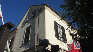 英国の旗が掛かっています