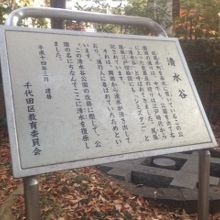 清水谷の看板
