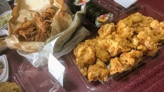 道の駅の前の唐揚げ屋