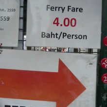 チャオプラヤ川の渡し船は、生活の一部ですので、とても安価です