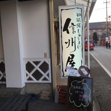 店頭の看板