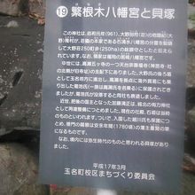 繁根木八幡宮境内には弥生時代の貝塚跡もあるそうです