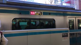 大井町から品川まで乗りました。