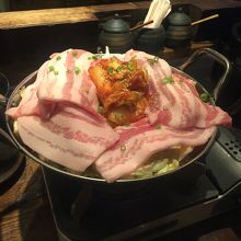 三元豚のキムチ鍋