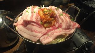 三元豚のキムチ鍋！