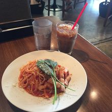 ベーコンとほうれん草のトマトソーススパゲッティセット