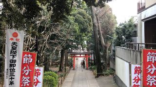 オシャレな街　自由が丘の喧騒から外れてある素敵な神社