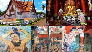 Wat Phu Minの壁画