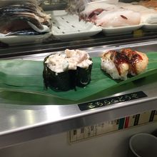 ツブ貝サラダと穴子