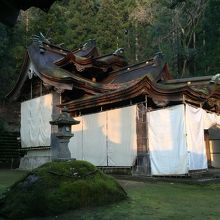 たぶん雪囲いのお社