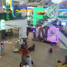 サイアムセンターの中央の吹き抜け部分です。とても広いです。