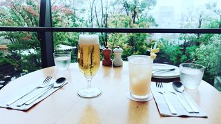 ビールとパンケーキ