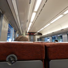 札幌９時発カムイの車内