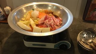 やまゆりポークのキムチチゲ鍋！