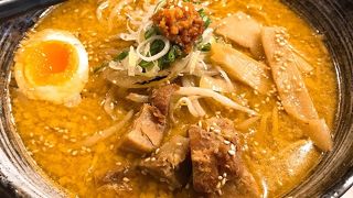 甘めのスープが美味しい味噌ラーメン