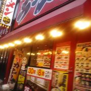西船の横浜家系のラーメン店
