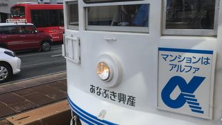 長崎市内の観光地へのアクセスは路面電車で
