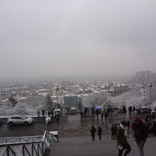 パリ市内の眺望です。天気が悪くて残念でした。