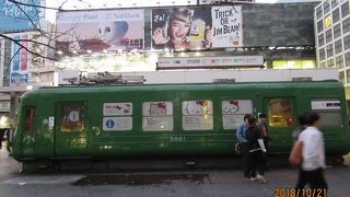 アオガエルは電車でした