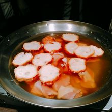 セリ鍋のセリ投入前