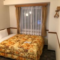 ギリギリで窓は歩道橋ビューでさすがにカーテンを閉め切りました