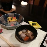 夕食の大平と岩国寿司