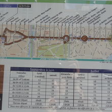 バス停の路線図