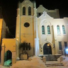 同じ通り沿いにある日本基督教団函館教会の様子