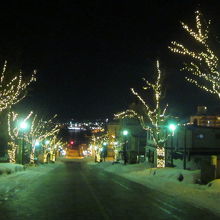 幅広の二十間坂とのイルミネーション比較が結構楽しいと思います