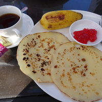 朝食(パンケーキ)