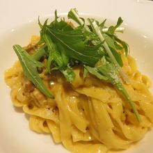 生ウニのクリームソースタリアテッレ