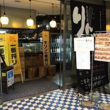 地下１階にあります。