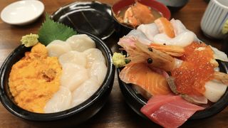 贅沢でボリューミーな海鮮丼