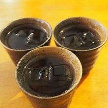 麦茶のサービス