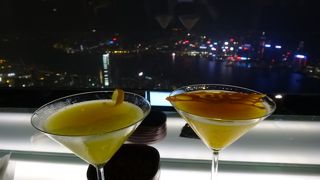 着陸直前くらいの夜景