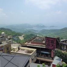 豎崎路の茶芸館：阿妹茶酒館から見た景色